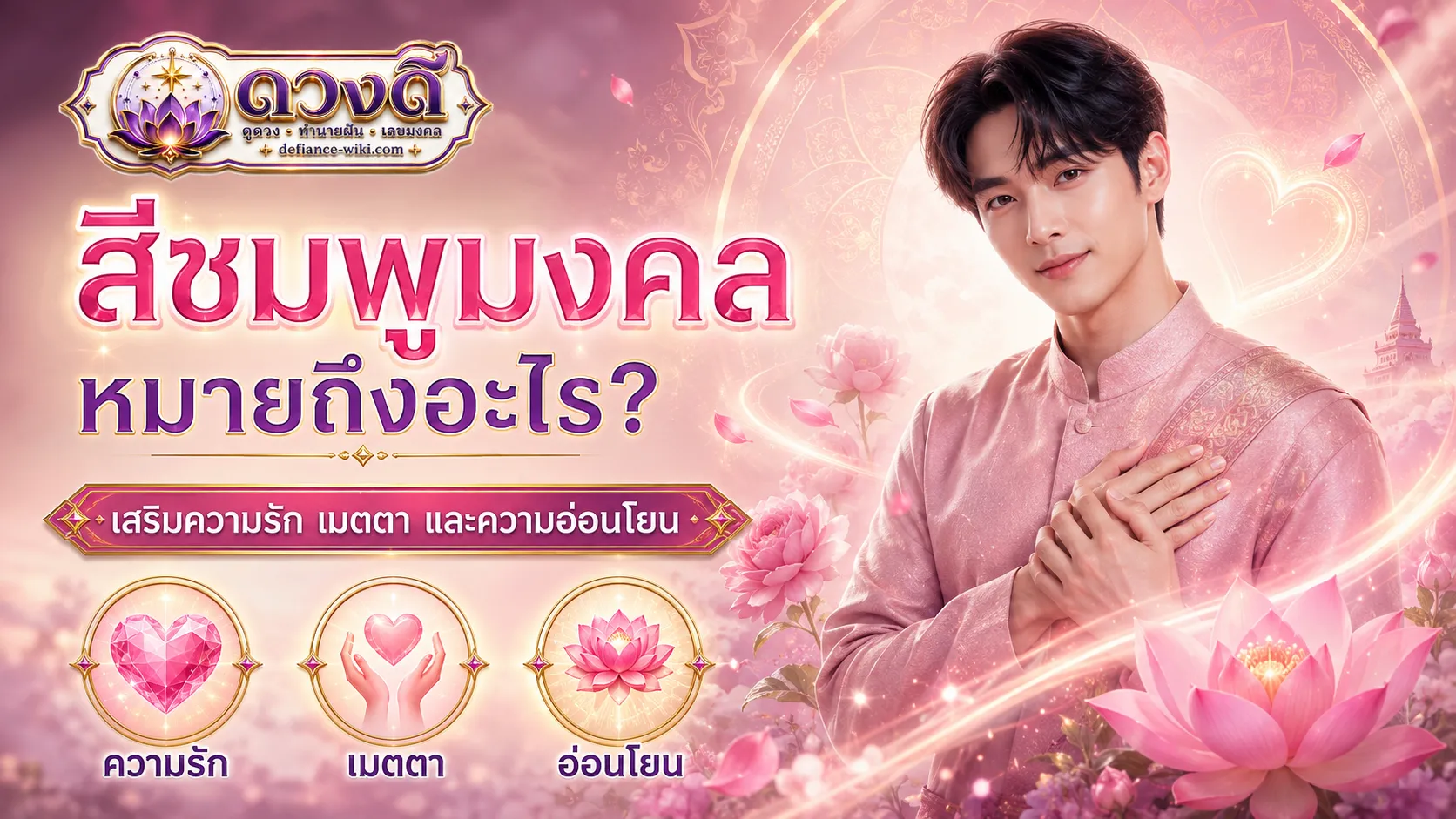 สีชมพูมงคล หมายถึงอะไร?
