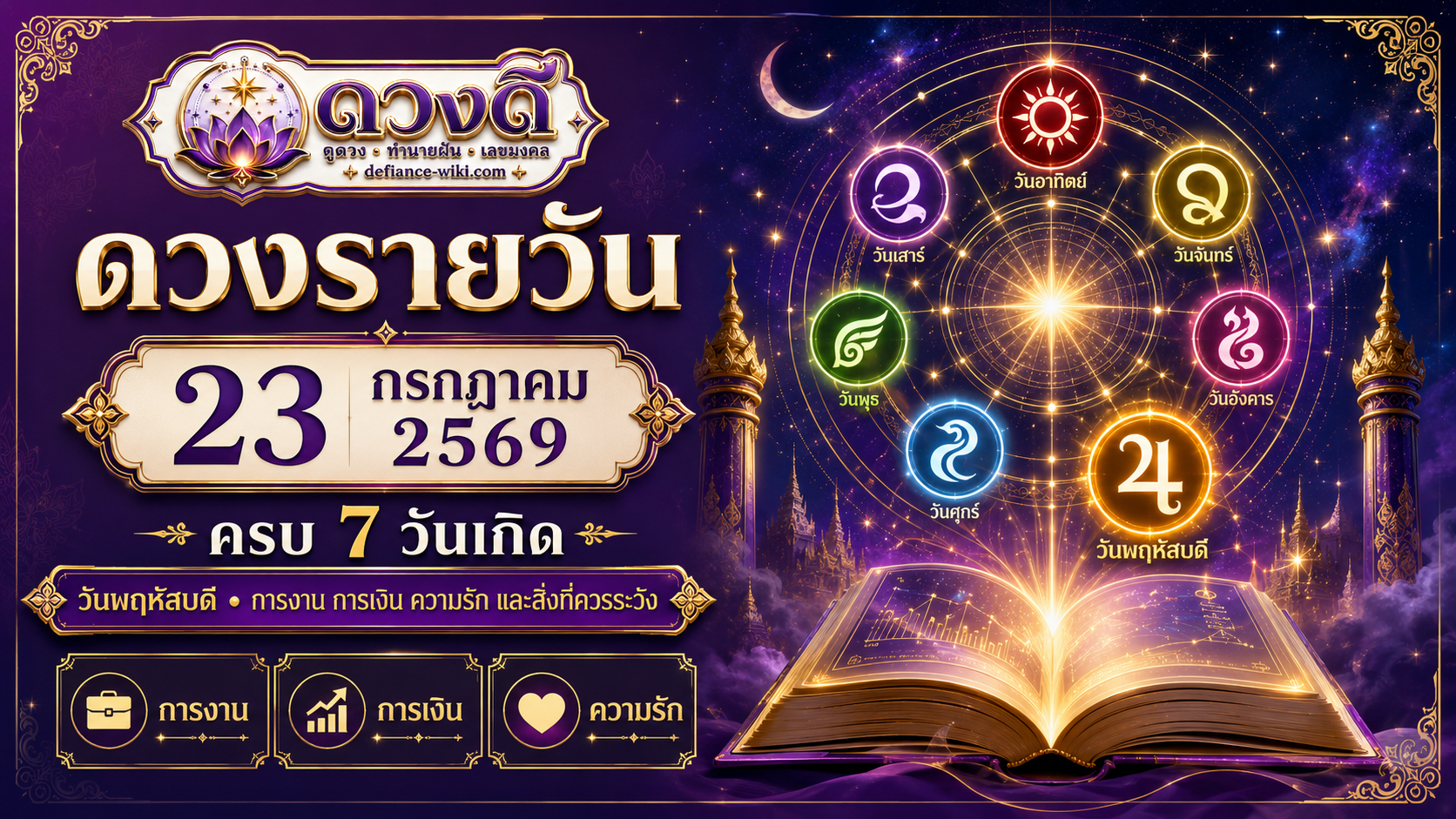 ดวงรายวัน 23 กรกฎาคม 2569