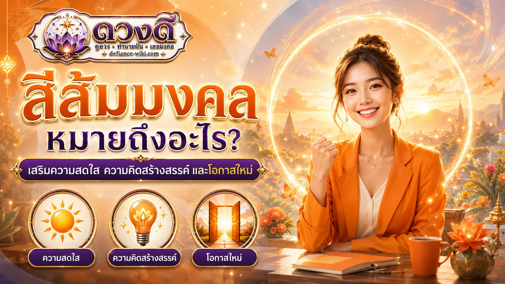 สีส้มมงคล หมายถึงอะไร?