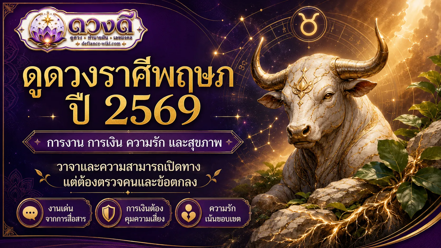 ดูดวงราศีพฤษภ ปี 2569
