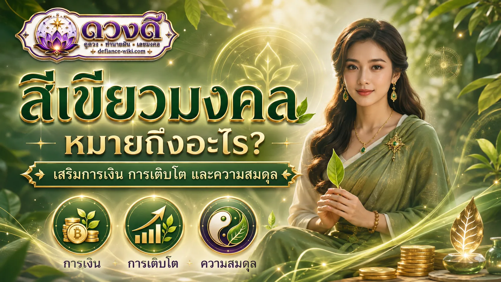 สีเขียวมงคล หมายถึงอะไร?
