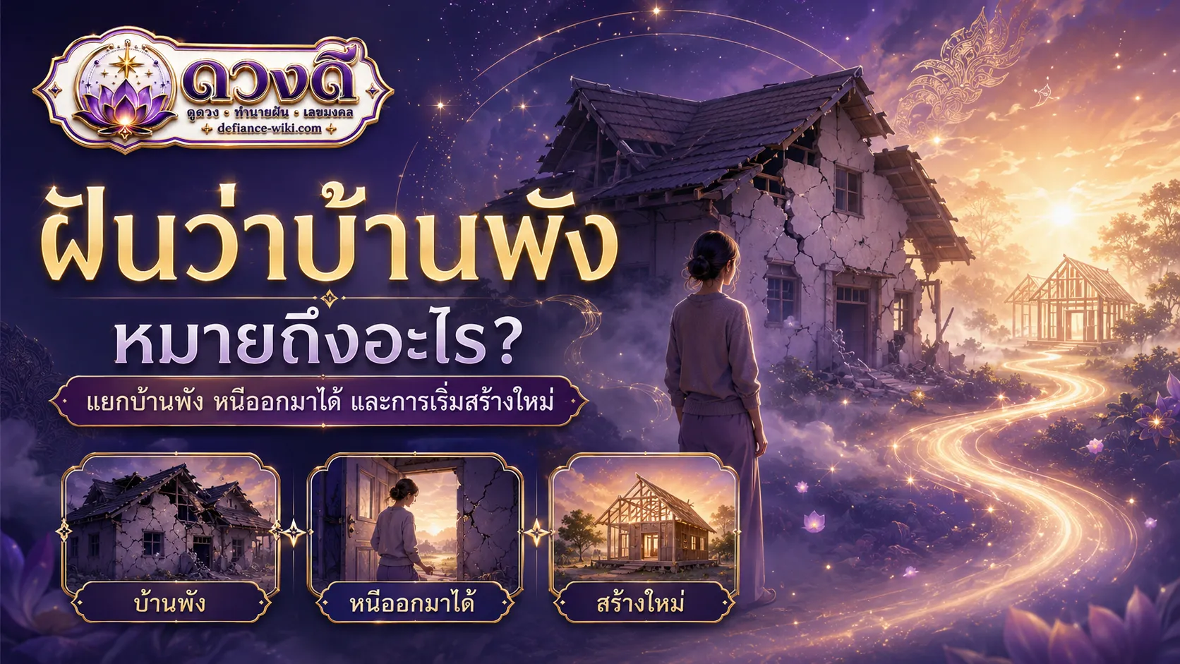 ฝันว่าบ้านพังหรือบ้านถล่ม หมายถึงอะไร?